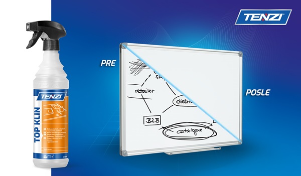 sprej za čišćenje bele table